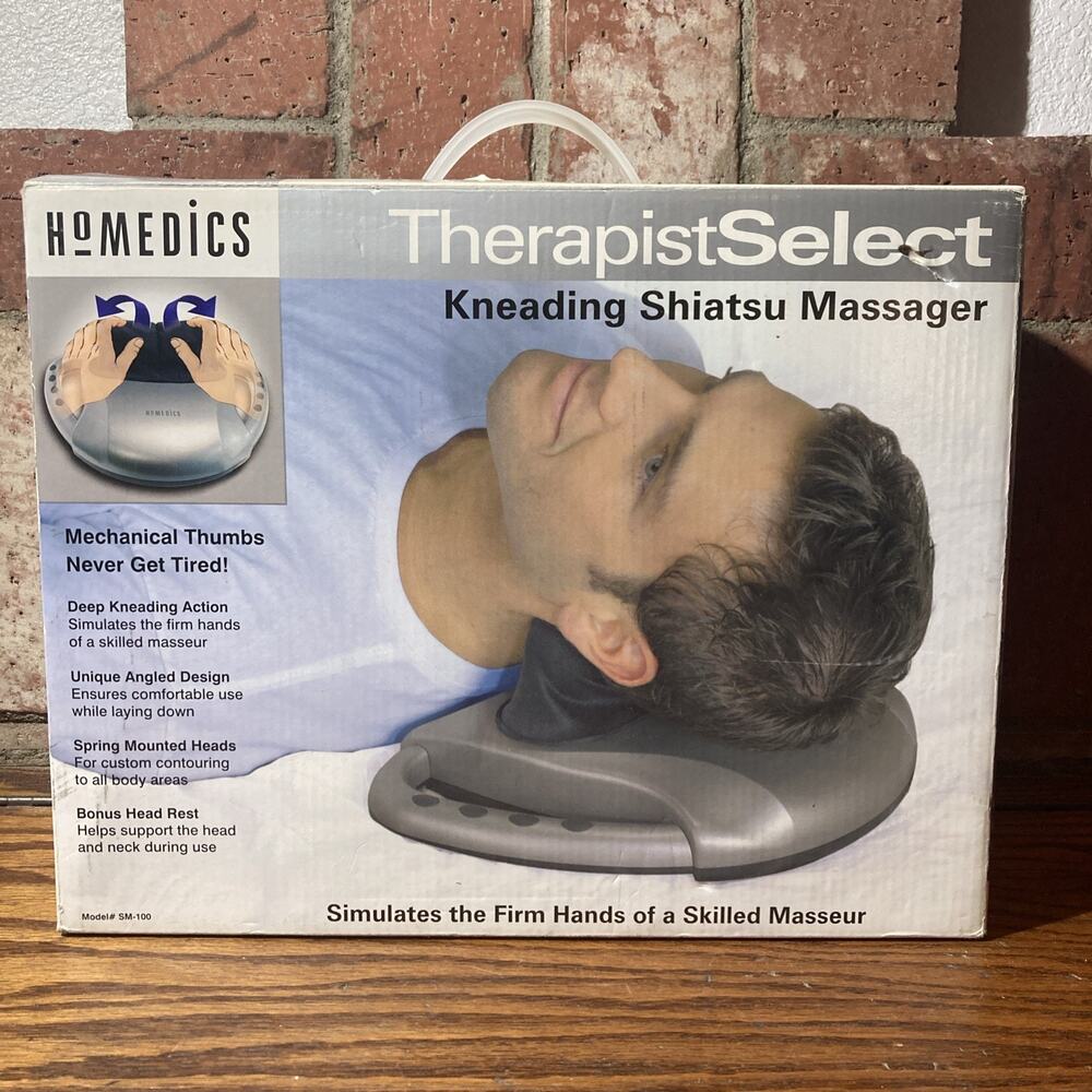 Homedics Therapist Select Kneading Shiatsu Massager Model SM-100 with Box TESTED